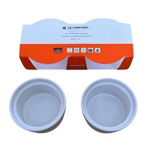 Le Creuset White Ramekins Stackable Set